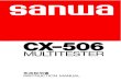  · E-mail：infotokyo@sanwa-meter.co.jp. sanwa cx-506 MULTITESTER INSTRUCTION MANUAL . samua (03) (06) 6631-7361(ft SANWA …