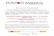 Punto Flamenco Asociación Cultural de julio 2015 C.ia Punto Flamenco “DEGUSTO FLAMENCO” Espectaculo
