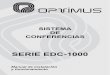 SERIE EDC-1000 - .EDC-1000 Versión 1.0 Página 1 de 19 SERIE EDC-1000 Sistema de Conferencias PRECAUCIONES