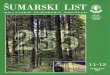  · RIJEČ GLAVNOG UREDNIKA HRVATSKO ŠUMARSTVO ZA 21 STOLJEĆE Stručna tema 104. redovite skupštine Hrvatskoga šumarskog društva, održane 20. lipnja 2000. godine, bila je vizija