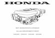 BETJENINGSVEJLEDNING Honda … · Side 3 Tak fordi De valgte en Honda benzinmotor. Denne betjeningsvejledning omhandler brugen og vedligeholdelsen af Honda benzinmotor GX240 - GX270