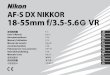 AF-S DX NIKKOR 18-55mm f/3.5-5.6 VRdownload.nikonimglib.com/archive2/pDdAA00mb59802we... · User’s Manual Pg. 12 En Benutzerhandbuch S. 24 De Manuel d’utilisation P. 32 Fr Manual