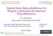 Hybrid Ionic-Nano-Additives for Engine Lubrication .Hybrid Ionic-Nano-Additives for Engine Lubrication
