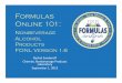 Formulas Online 101 - Alcohol and Tobacco Tax and Trade Bureau · Select the Company Code ... – Chemical groupings based on the guidelines in the ... SSD 