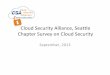 Cloud Security Survey Sept 2013 · Microsoft PowerPoint - Cloud Security Survey Sept 2013 Author: Denise Simons Created Date 