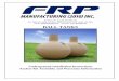 BALL TANKS - frpmfg.com · LIMITED WARRANTY Manufacturer’s Warranty applies only to products manufactured by FRP Manufacturing FRP Manufacturing (2010) Inc (FRP) fibreglass tanks