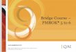 Bridge Course PMBOK 5 to 6 - qaiglobalinstitute.com · 47 processes in the 5th edition to ... (PMBOK® Guide) –Sixth Edition, Project Management ... Adaptive projects revisit and