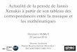 Actualité de la pensée de Iannis Xenakis à partir de …repmus.ircam.fr/_media/moreno/MaMuXenakis_Presentation_Andreatta... · Actualité de la pensée de Iannis Xenakis à partir