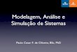 Modelagem, Análise e Simulação de Sistemas · Conteúdo Programático Ementa 1 Conceitos básicos sobre modelagem e simulação de sistemas 2 Etapas da Modelagem, Análise e Simulação