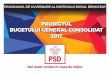 PROIECTUL BUGETULUI GENERAL CONSOLIDAT 20 .Mai mulți români în clasa de mijloc PROGRAMUL DE GUVERNARE