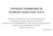 THYROID HORMONES – An Overview - hormones and Thyroid Function... · thyroid hormones & thyroid function