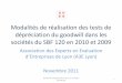 Dépréciation du goodwill dans les sociétés du SBF 120 …a3e-lyon.fr/IMG/pdf/DepreciationGWSBF120_20092010.pdf · – PANNEKEET Christelle (GVGM) – PICCON François (GVGM) 