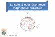 Le spin ½ et la résonance magnétique nucléaire · Le moment cinétique orbital n’explique pas tout L’expérience de Stern et Gerlach L’effet Zeeman Pour certains atomes,