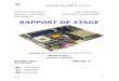 RAPPORT DE STAGE · 2014-06-02 · d’effectuer mon stage au sein de la société, ... La production se fait sur une machine volumineuse voisine aux ... emmagasinés au nivaux de