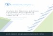 Analyse des dépenses publiques en soutien à .Citation suggérée : FAO. 2016. Analyse des dépenses