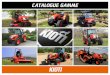 CATALOGUE GAMME - sarl-martin-agri-motoculture.fr · le sérieux accordé à la fabrication de chaque tracteur. 180 points de vente + 500 % de progression des ventes ... Débit hydraulique