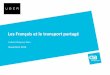 Les Français et le transport partagé - aradel.asso.fr · une majorité de Français déclarent trouver difficile de se déplacer sur des trajets ... services de transport individuel