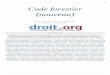 Code forestier (nouveau) - Codes pour Droit. l'administration Code de la route Code rural (ancien)