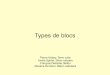 Types de blocs - gramme.be · Types de blocs Pierre Habay, Terre cuite André Spirlet, Silico-calcaire François Delobbe, Béton Maxime De Moor, Béton cellulaire