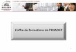 L’offre de formations de l’ENADEP - Barreau de Toulouse · de secrétaire juridique. Le certificat de qualification professionnelle (CQP) de secrétaire juridique ... régulièrement