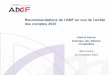 Recommandations de l’AMF en vue de l’arrêté des …ima-france.com/imafrance/custom/ebiz/file/10_support_conference/IMA... · la gestion centralisée de leur trésorerie via