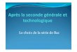 Le choix de la série de Bac - ac-lyon.fr · -Technicien en électronique, domotique ; responsable réseaux informatiques 