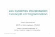 Les Syst èmes d ’Exploitation: Concepts et …bouzefra/cours/introduction_SYST.pdf · Samia Bouzefrane, Cours SYSTEME 1 Les Syst èmes d ’Exploitation: Concepts et Programmation