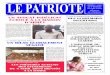 LE PATRIOTElepatriote-congobrazza.com/pdf/Journal_395_201609205.pdf · L’industrie du ciment maLmenée par Les importateurs paraLLèLes véreux Crise postélectorale au Gabon 