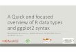 A Quick and focused overview of R data types and …genoweb.toulouse.inra.fr/~formation/15_FROGS/8-February2017/Intro... · A Quick and focused overview of R data types and ggplot2