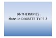 BI#THERAPIES+ dans+le+DIABETE+TYPE+2+ · Prise en charge optimale des Diabétiques Type 2 ADO + insulin basale ADO + insuline multi-injections Diète ADO monothérapie ADO bi et tri