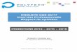 ENQUETE CGE 2017 Insertion Professionnelle .1 Polytech Montpellier - Enquête CGE 2017 PROMOTIONS