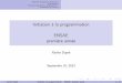 Initiationàlaprogrammation ENSAE premièreannée · 2014-11-27 · site2013/documents/python/resume_utile.pdf ... tutoriels/apprenez-a-programmer-en-python ... programmer I 