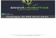 CataloguedePFE!201522016!!!!!! - Enova Robotics · ENOVA ROBOTICS – Pépinière d'entreprise – Technopole Sousse –BP 24, 4023 Tunisie Sousse Corniche contact@enovarobotics.com