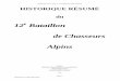 12 Bataillon de Chasseurs Alpins - jburavand.free.frjburavand.free.fr/historique BCP/BCA_12.pdf · de 1864 à 1867, il faisait colonne en Algérie et en Kabylie, où il réprimait