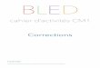 BLED CM1 - corrections - .BLED cahier d’activités CM1 Corrections hachette Corrections réalisées