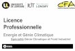 Licence Professionnelle - CFA Université de Lorraine · géométrie et optimisation du dimensionnement de réseaux, méthode proportionnelle et unitaire, ... diagramme enthalpique,
