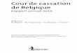 Cour de cassation de Belgique - justice.belgium.be · communique des données statistiques accompagnées de commentaires permettant de quantifier la charge de travail. Au cours des