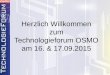 Herzlich Willkommen zum Technologieforum OSMO .7 | Danfoss Power Electronics â€“ VLT Drives Einsparungen