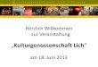 Herzlich Willkommen zur Veranstaltungkulturgenossenschaft-lich.de/wp-content/uploads/2013/06/Pr... · Herzlich Willkommen zur Veranstaltung ... •Zur Ermittlung des Eigenkapitals