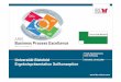 Uni Bielefeld Ergebnispräsentation Sollkonzeption 080630 · Geschäftsprozess-management Informations-management Forschung Studium, Lehre Lehrveranstaltungs-management Studierenden-verwaltung