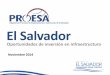 Presentación de PowerPoint - infraestructura.org.co · El Foro Económico Mundial posiciona a la infraestructura de El Salvador entre las más competitivas de ... facilita el acceso