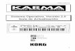 Sistema Operativo, Versión 2.0 Guía de Actualización · Instalación del software de sistema operativo en KARMA Music Workstation ... Ajustes de modo Global que se han añadido