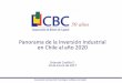 Panorama de la Inversión Industrial en Chile al año 2020 · ÁREA DE SERVICIOS DE INFORMACIÓN Principales Servicios: Plataforma web de seguimiento de Proyectos de Inversión en
