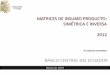 MATRICES DE INSUMO PRODUCTO: SIMÉTRICA E … · Cuentas Nacionales, presentando en un solo cuadro, las relaciones de la producción y los consumos intermedios de la economía. 