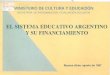  sistema educativo argentino y su financiamiento · Salario bruto del maestro de grado de nivel primario ... 139 -.... -.... 113 ; 89 ... cantidad de docentes que dan clase