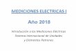 Introducción a las Mediciones Eléctricas Sistema Internacional de … · 2018-03-05 · aproximadamente la de un péndulo simple cuyo semiperiodo de oscilaciones pequeñas es igual