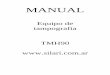 MANUAL - silari.com.ar · MANUAL Equipo de tampografía TMH90 . II CAPITULOS 1 – Partes de la tampográfica TMH90 2 – Lugar de trabajo recomendable 3 – Insumos de trabajo 4