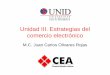 Unidad III. Estrategias del comercio electrónicodsc.itmorelia.edu.mx/~jcolivares/courses/ecom072q/ecom_u3.pdf · Unidad III. Estrategias del ... • Recordar que la gran mayoría