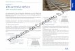 Durmientes - PC | Productos de Concreto · ferrocarril, los cuales se colocan sobre una capa de material granular conocido como balastro y sirven de apoyo para los rieles de acero