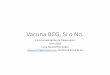 Vacuna BCG, Si o No. - Centro Nacional de Programas ...· Vacunas disponibles en México Cepa vacunal